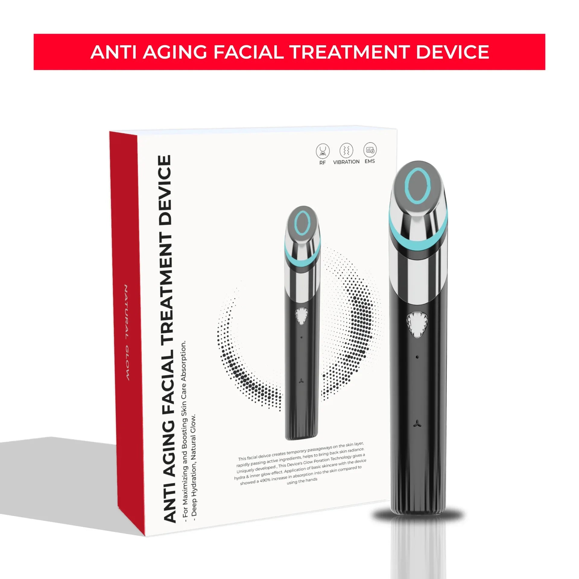 EMS Microcurrent Facial Lifting Device – Pore Tightening & Skin Rejuvenation Tool