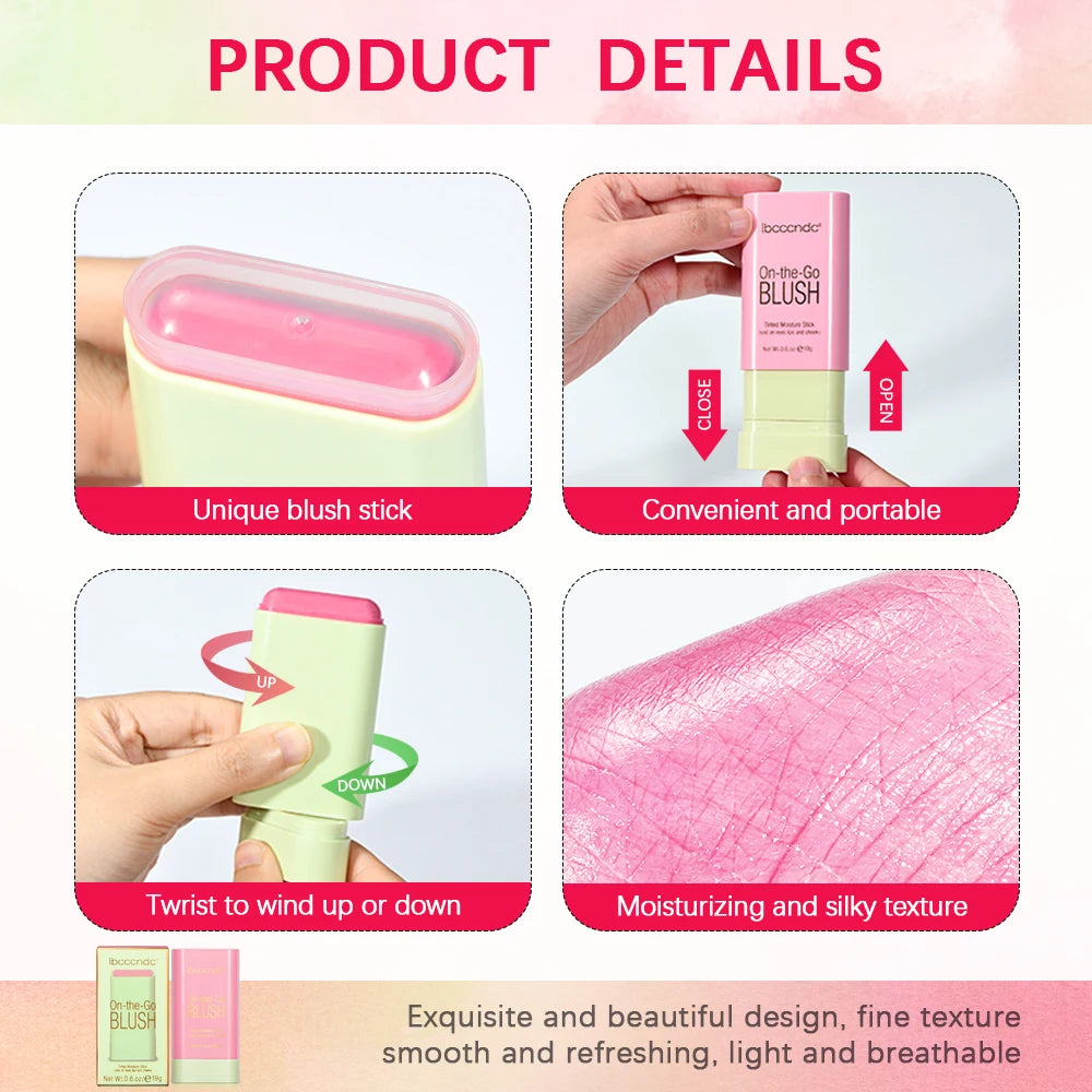 3-in-1 Cream Blush Stick — Lips, Eyes & Cheeks