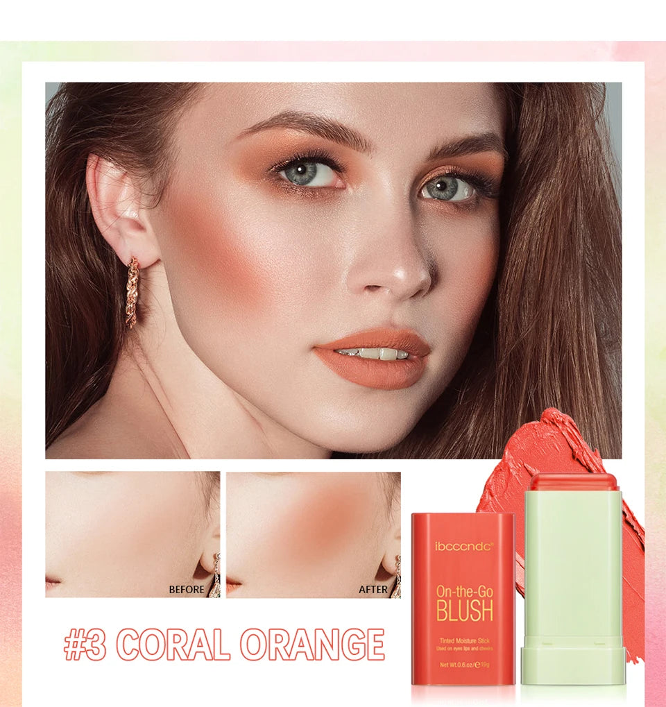 3-in-1 Cream Blush Stick — Lips, Eyes & Cheeks
