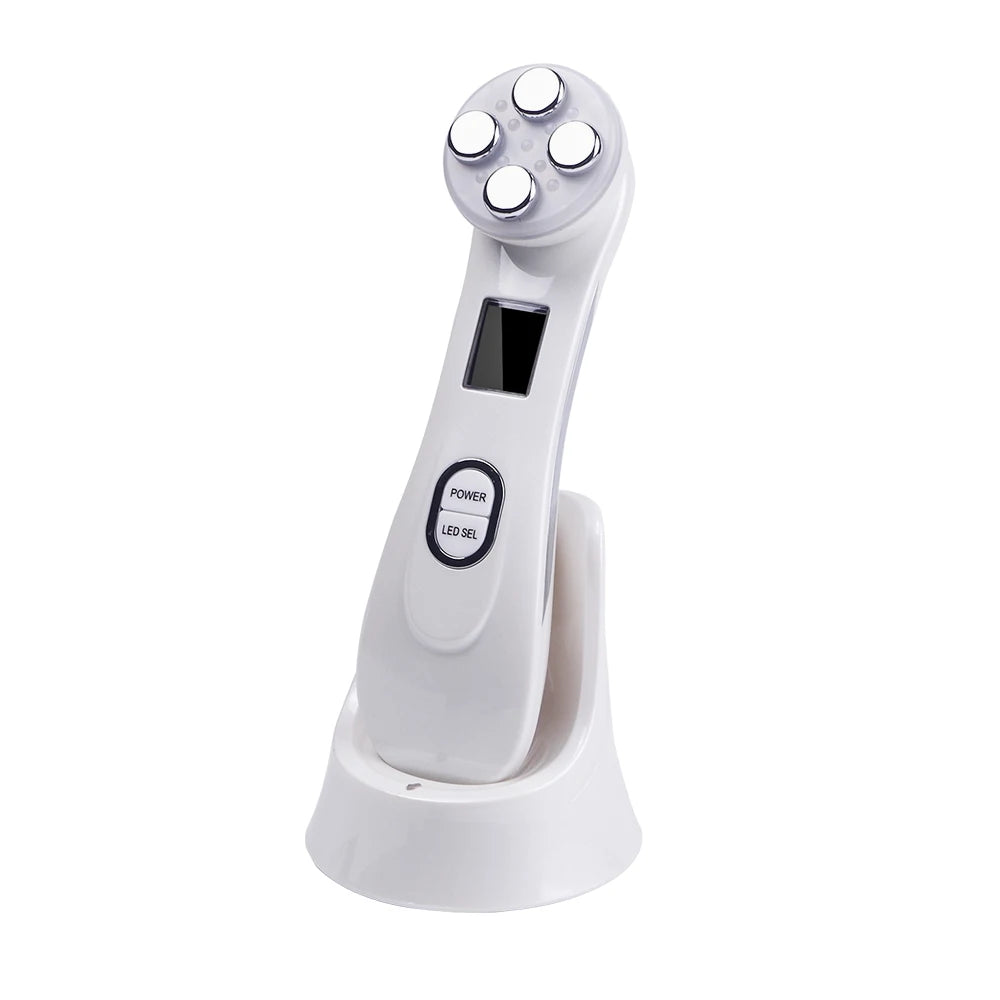 5-in-1 RF & EMS Facial Beauty Device – LED Light Therapy, Skin Lifting & Anti-Wrinkle