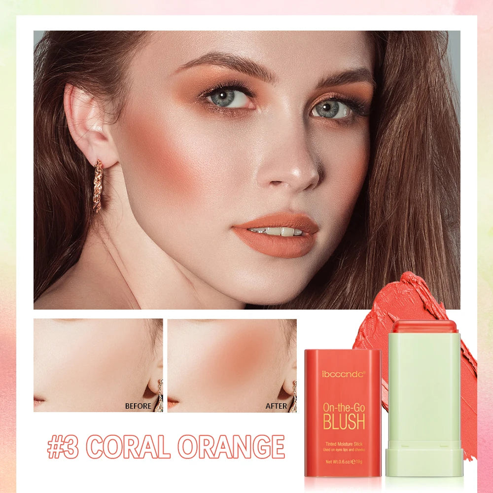 3-in-1 Cream Blush Stick — Lips, Eyes & Cheeks
