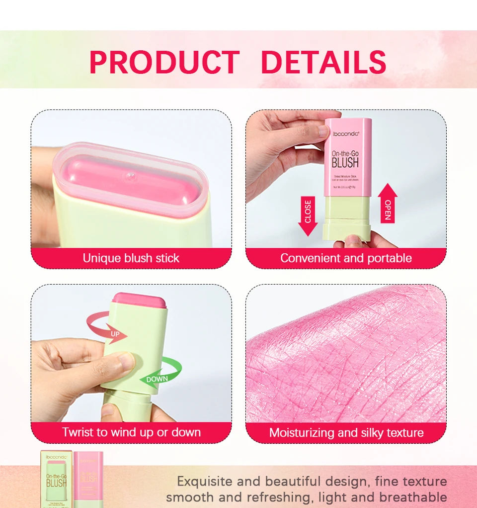 3-in-1 Cream Blush Stick — Lips, Eyes & Cheeks