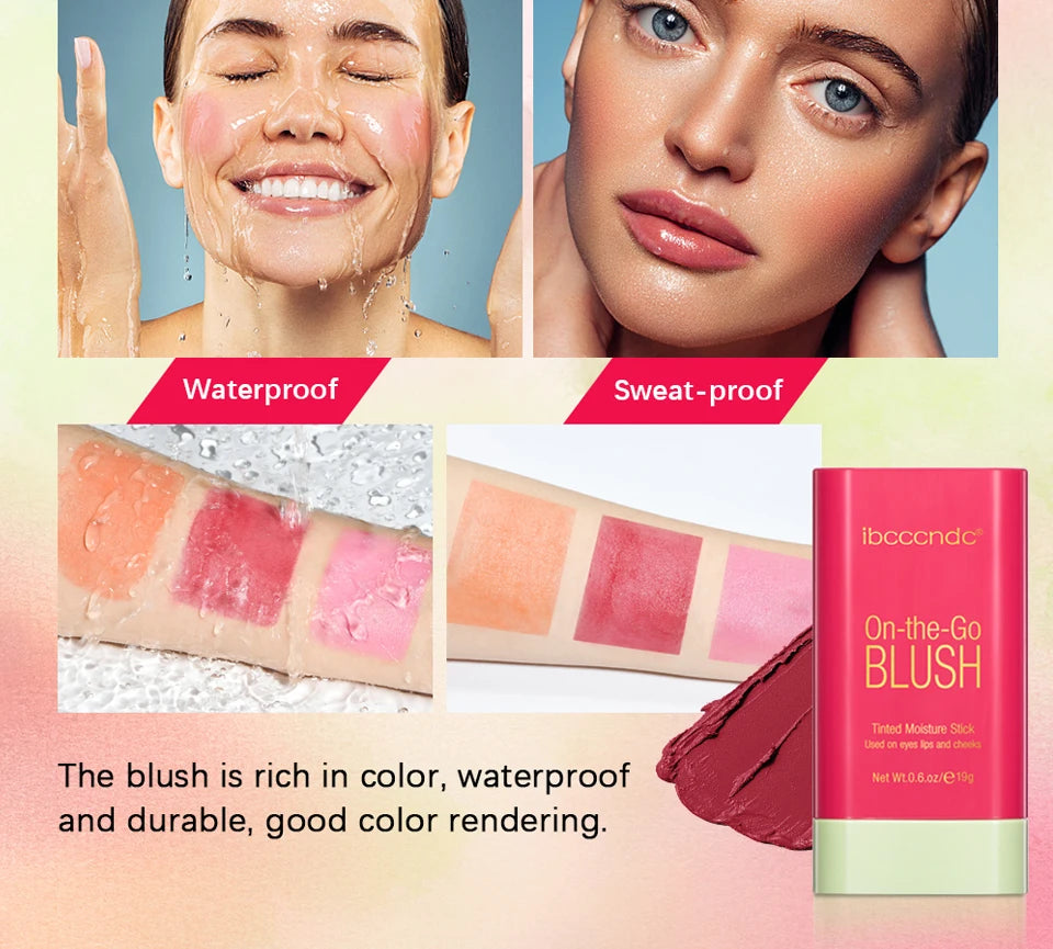 3-in-1 Cream Blush Stick — Lips, Eyes & Cheeks