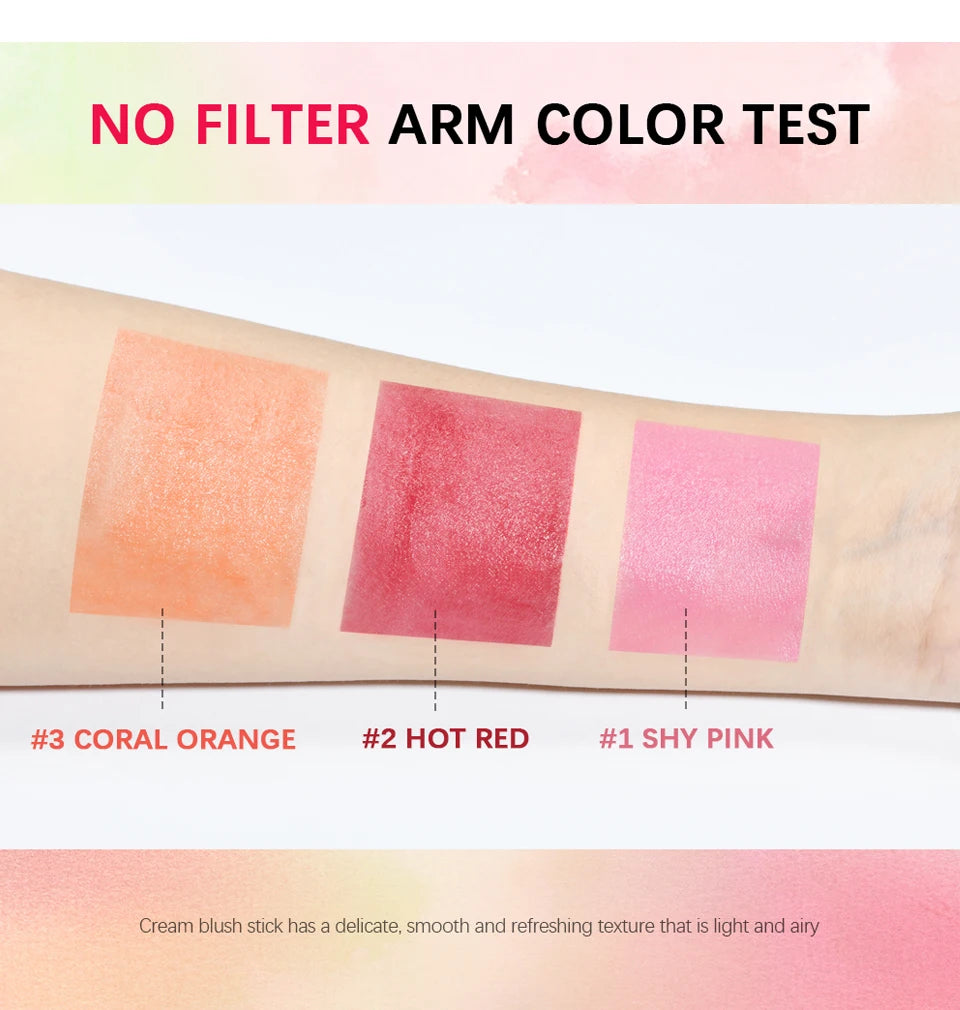 3-in-1 Cream Blush Stick — Lips, Eyes & Cheeks