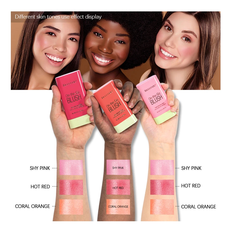 3-in-1 Cream Blush Stick — Lips, Eyes & Cheeks