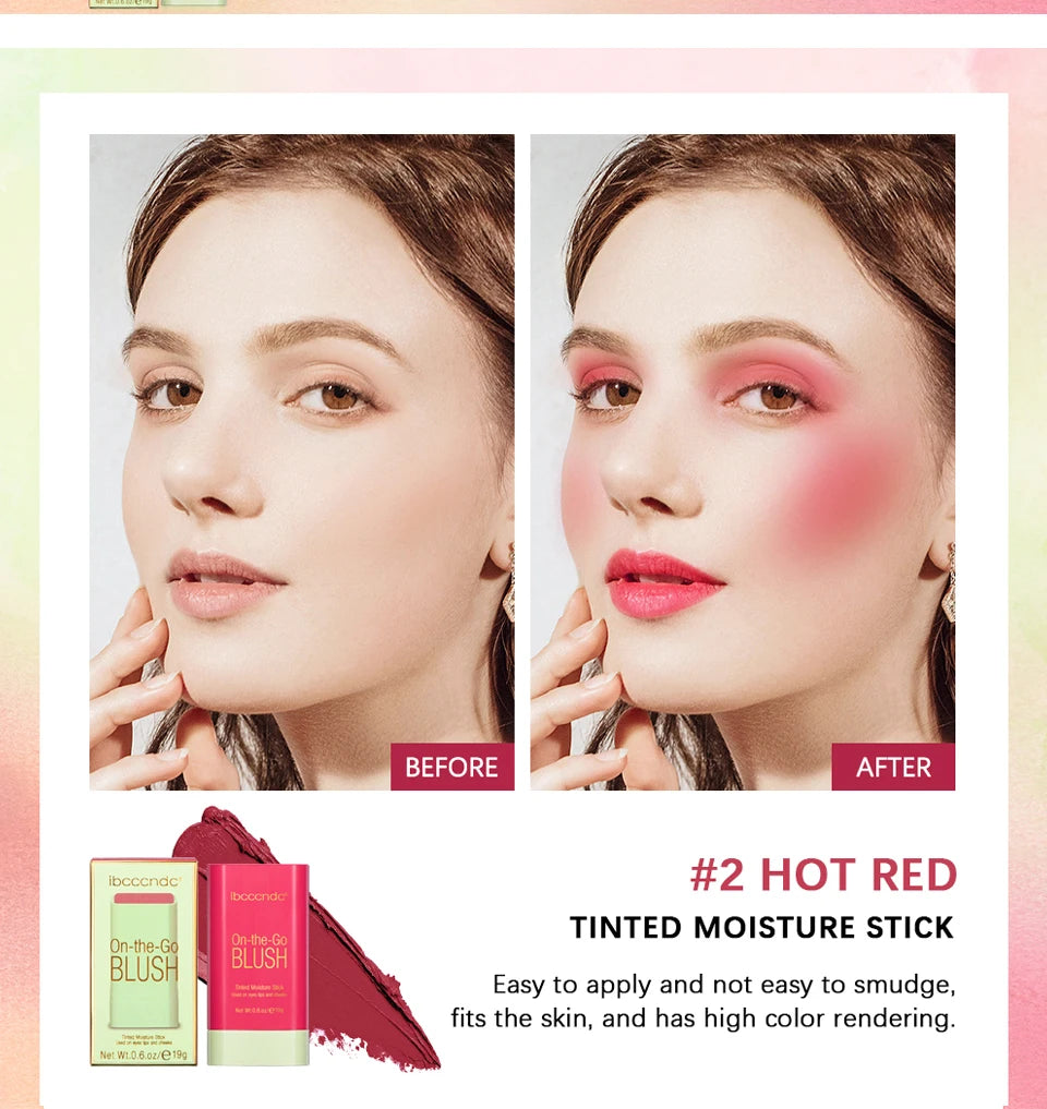 3-in-1 Cream Blush Stick — Lips, Eyes & Cheeks