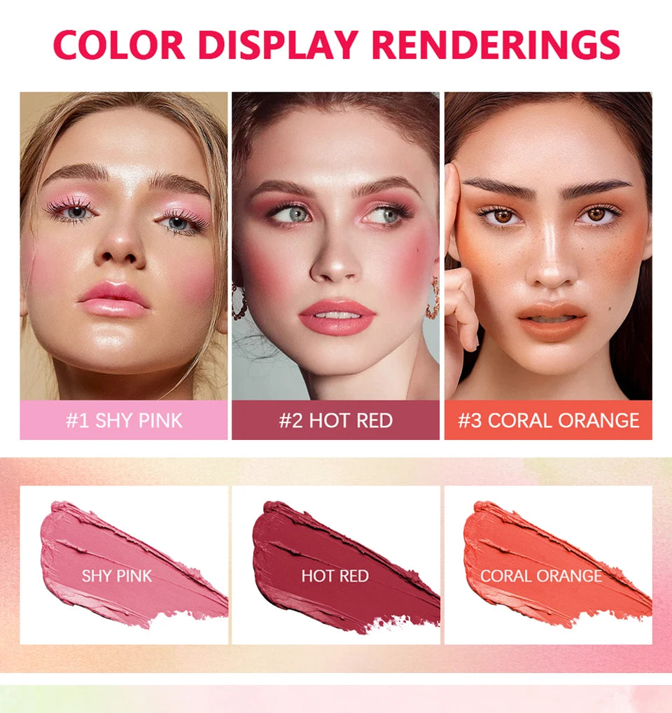 3-in-1 Cream Blush Stick — Lips, Eyes & Cheeks